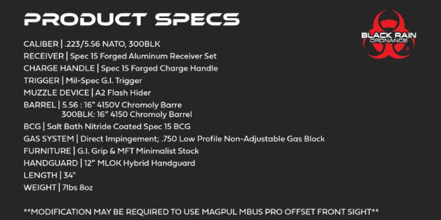 Black Rain Ordnance .22 LR - Click to enlarge